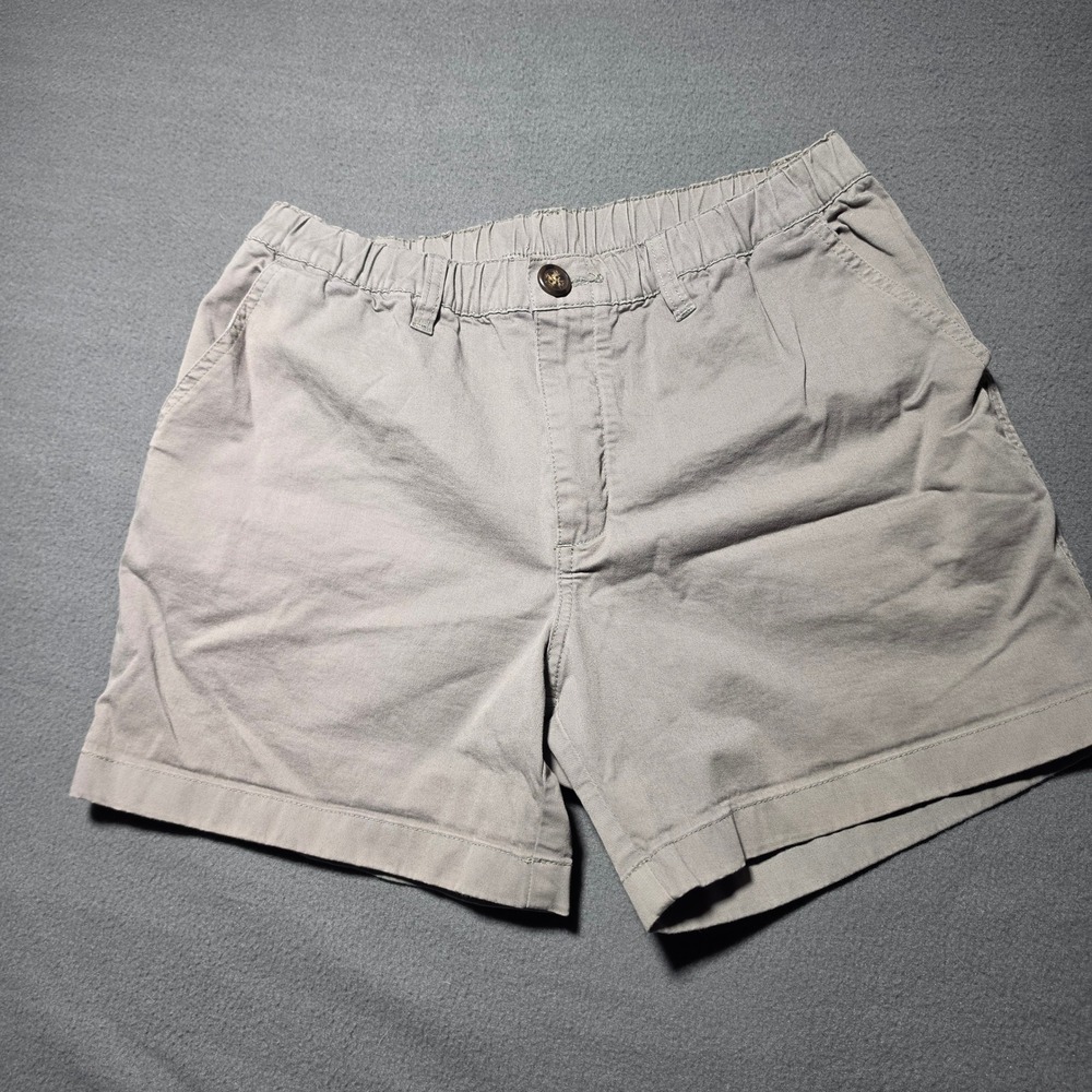 Chubbies Everywear Shorts Mens Medium Gray 5.5 Inseam Elastic Waist Stretch Twil